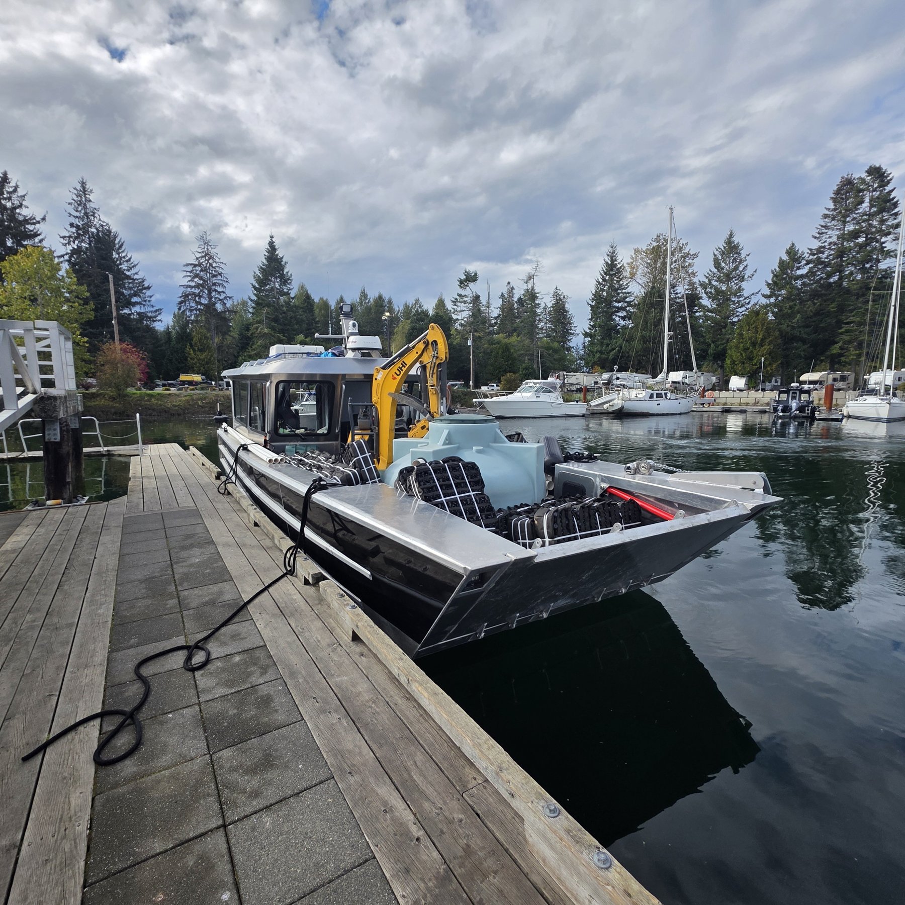 Equipment at the dock